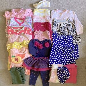 20-pc Bundle cool weather baby girl clothes, 3M/3-6M.